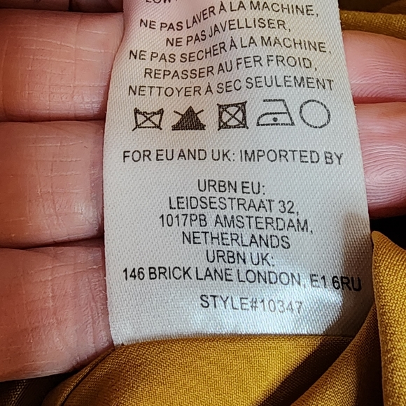 Hutch by Anthropologie Gold Bow Tie Mini Dress Size 2 NWOT - Picture 9 of 9